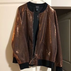 Bronze Forever 21 jacket NWT